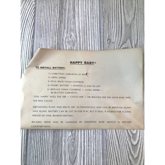 Horsman Happy Baby African American Doll In Original Box Laughing #4449 VTG RARE - Picture 9 of 12